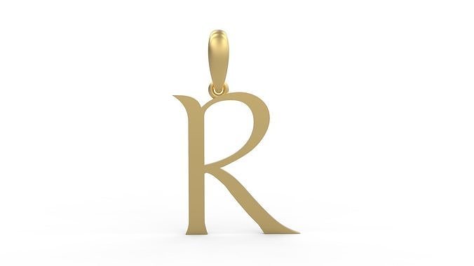 Initial Letters Pendant Stonehenge R 3D print model