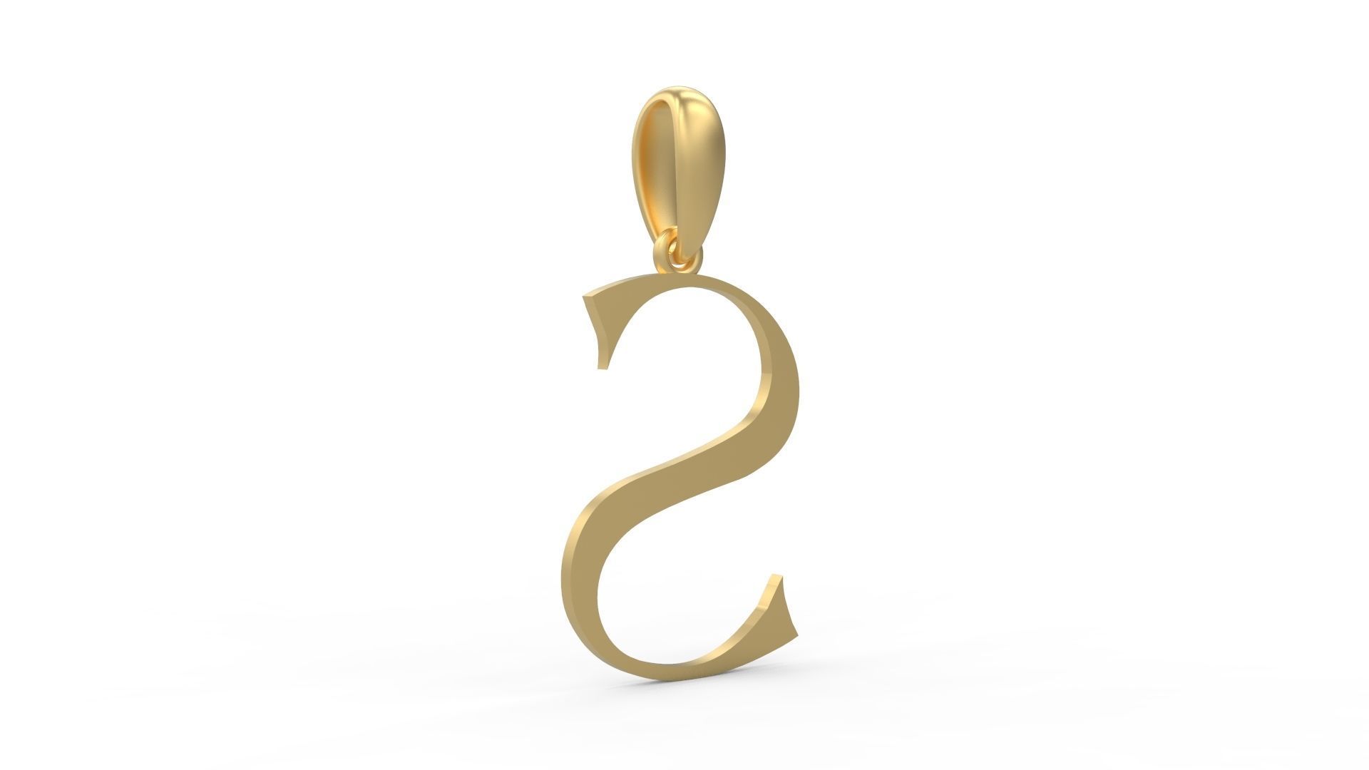 Initial Letters Pendant Stonehenge S 3D print model_3