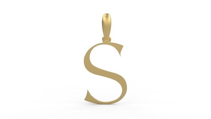 Initial Letters Pendant Stonehenge S 3D print model