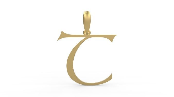 Initial Letters Pendant Stonehenge T 3D print model