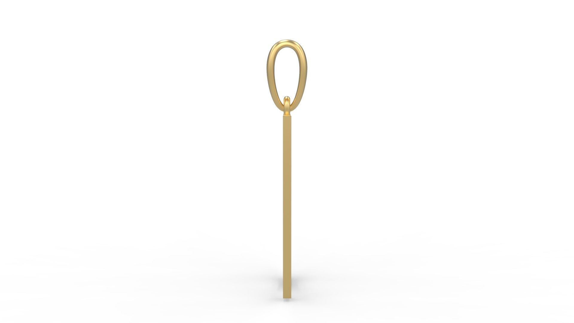 Initial Letters Pendant Stonehenge U 3D print model_2