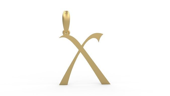 Initial Letters Pendant Stonehenge X 3D print model