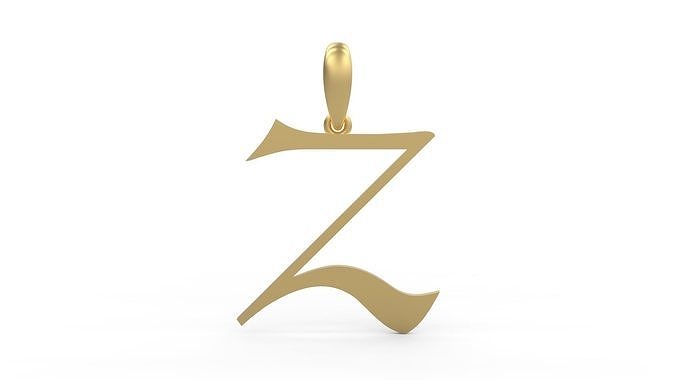 Initial Letters Pendant Stonehenge Z 3D print model