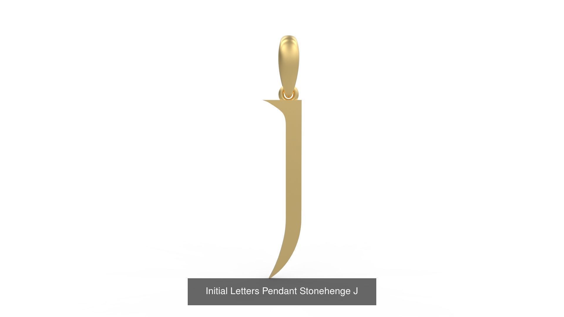 Initial Letters Pendant Alphabets Stonehenge 3D Model Collection_12