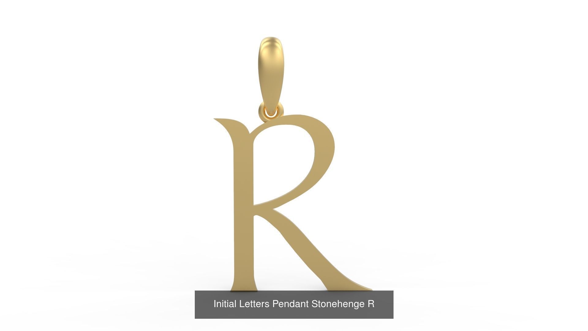 Initial Letters Pendant Alphabets Stonehenge 3D Model Collection_20