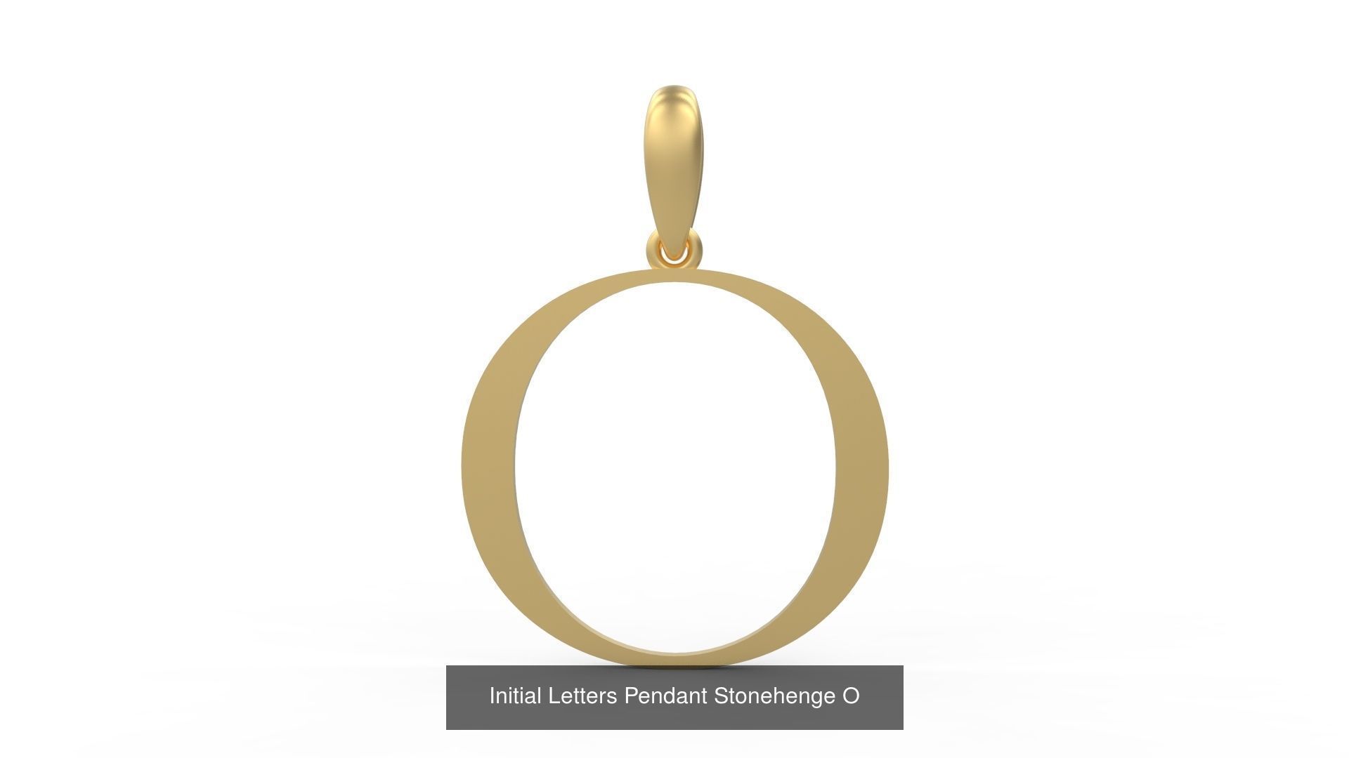 Initial Letters Pendant Alphabets Stonehenge 3D Model Collection_17