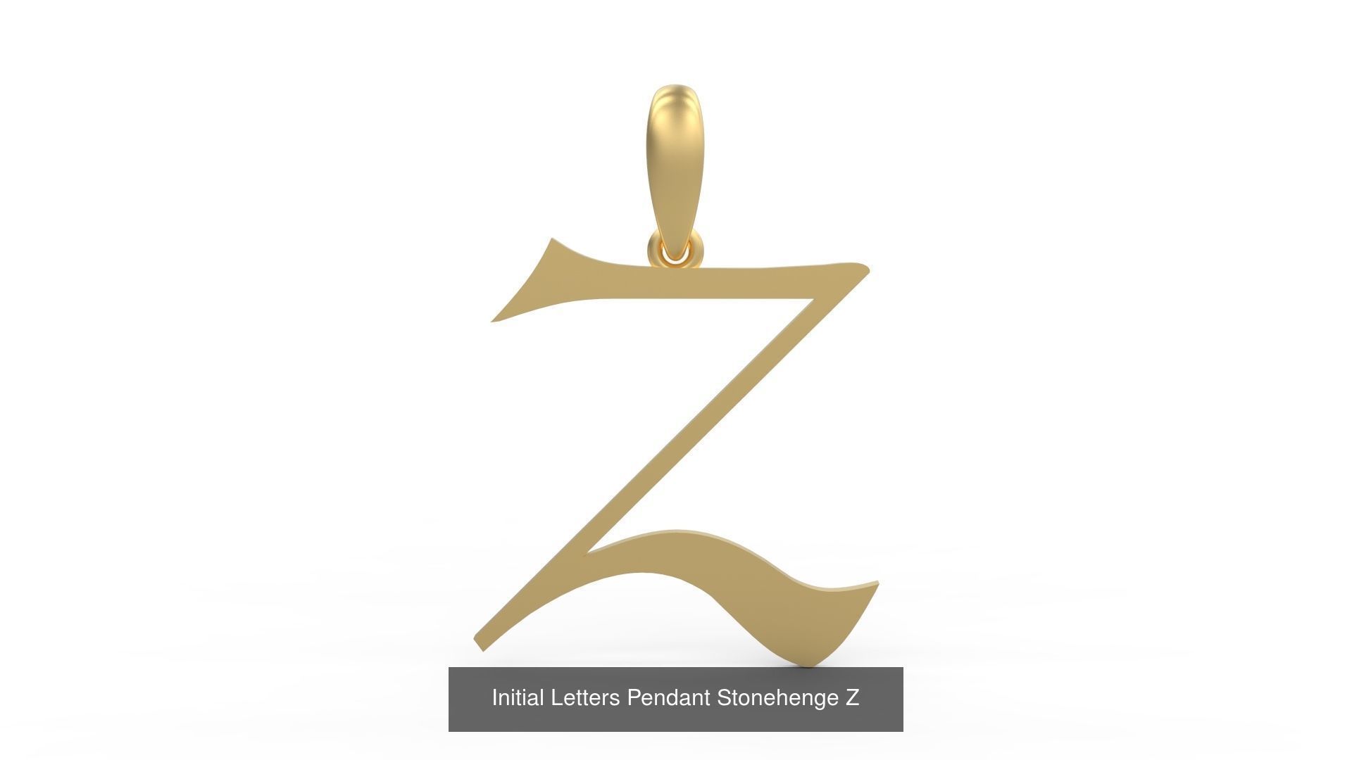 Initial Letters Pendant Alphabets Stonehenge 3D Model Collection_28