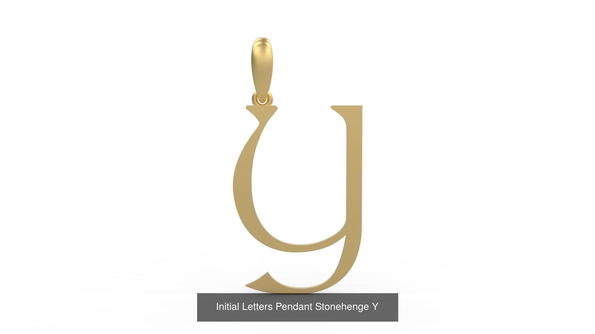 Initial Letters Pendant Alphabets Stonehenge 3D Model Collection_27