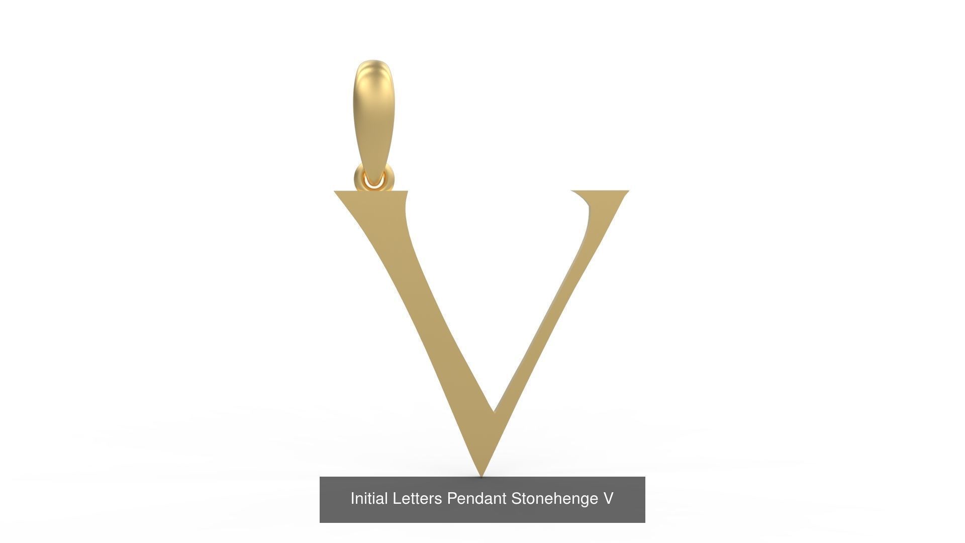 Initial Letters Pendant Alphabets Stonehenge 3D Model Collection_24