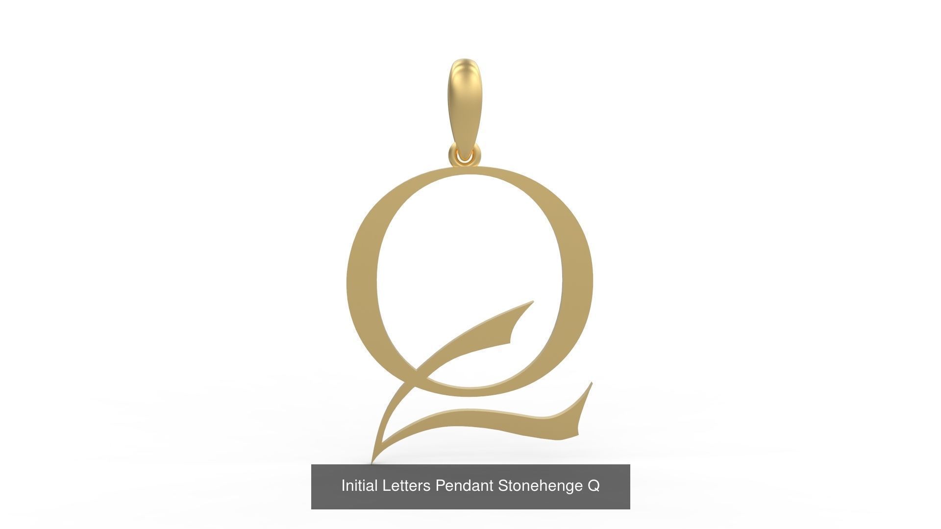 Initial Letters Pendant Alphabets Stonehenge 3D Model Collection_19