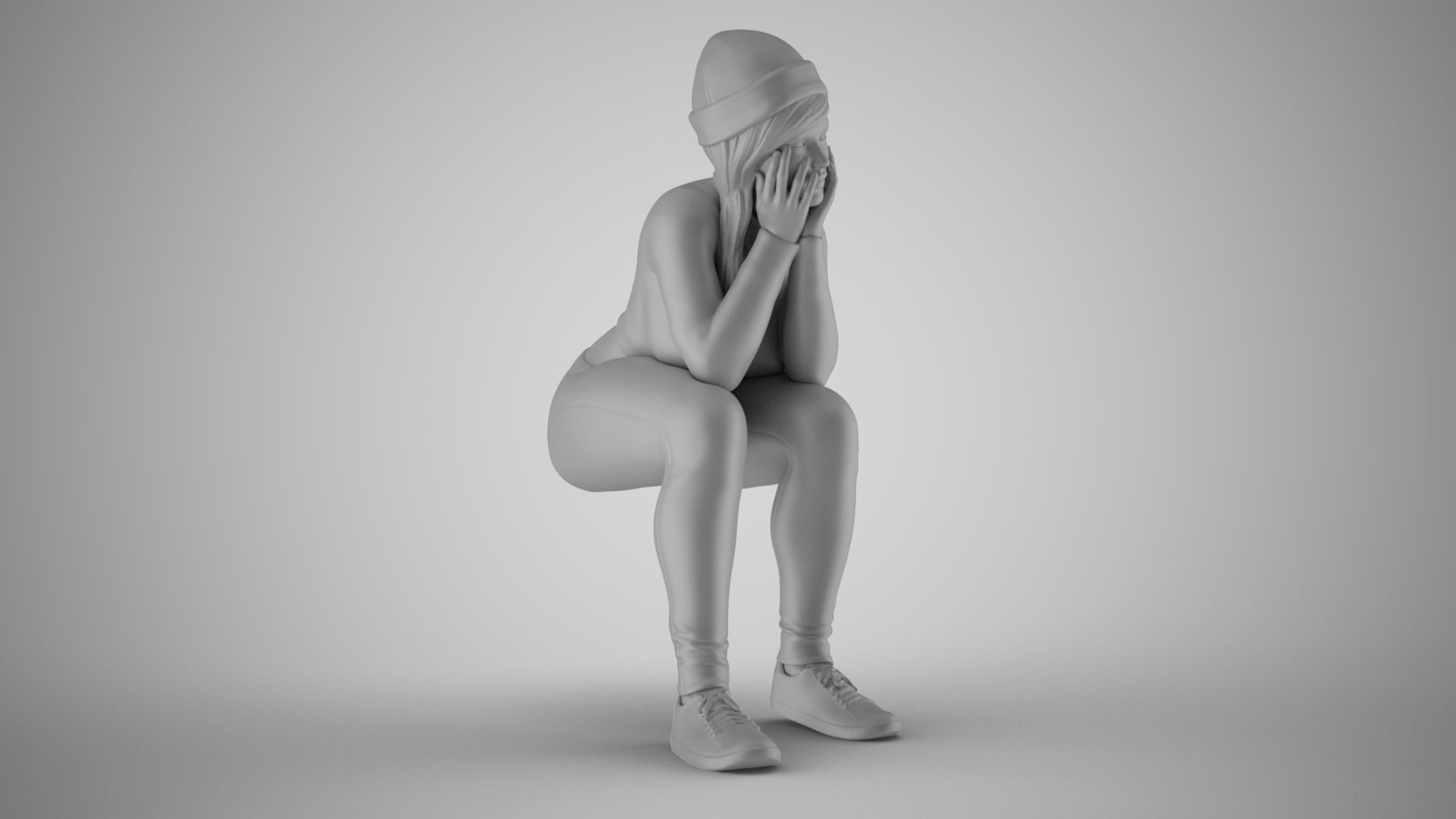 Bored Audience 3D print model_3