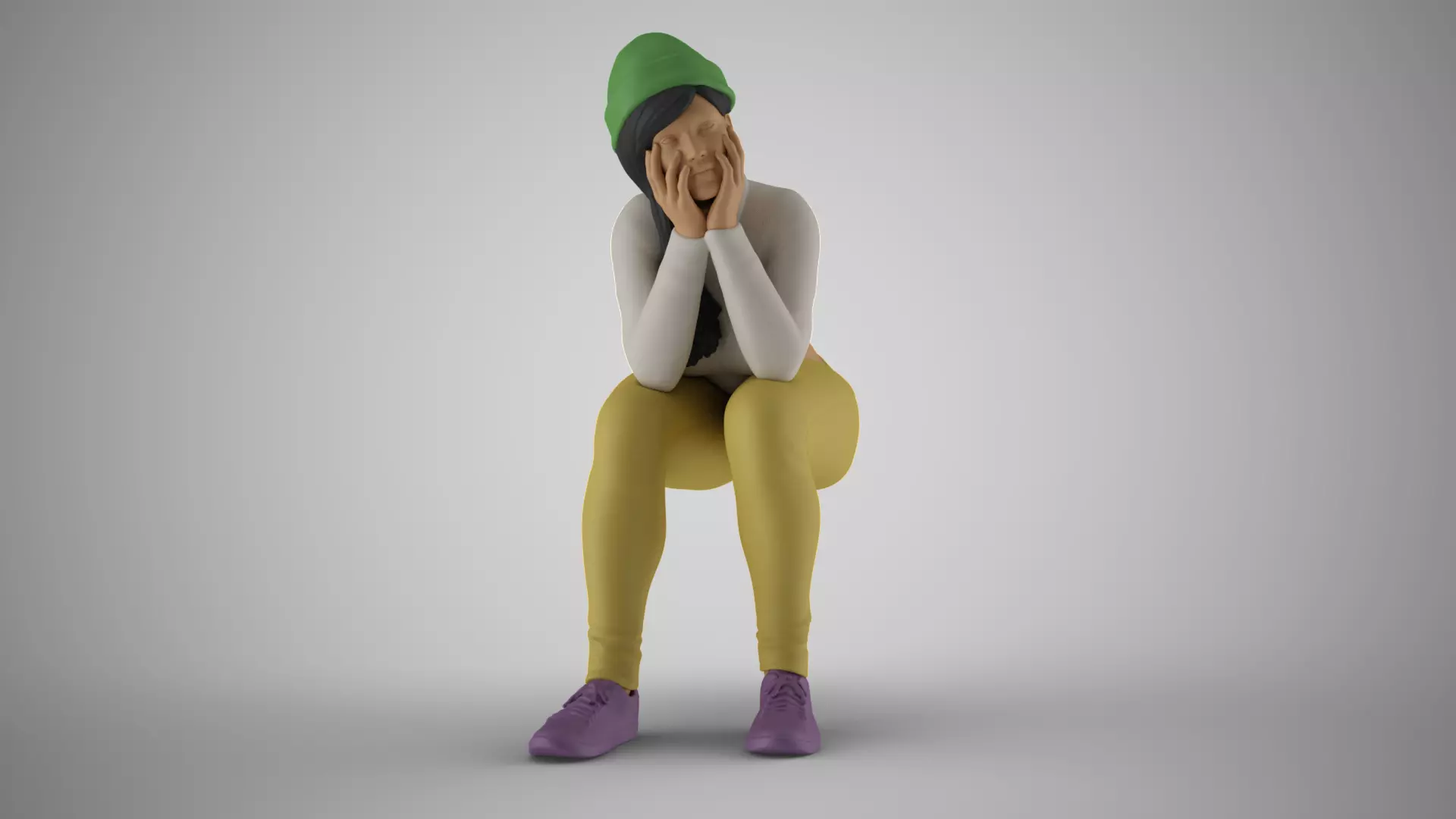 Bored Audience 3D print model_0