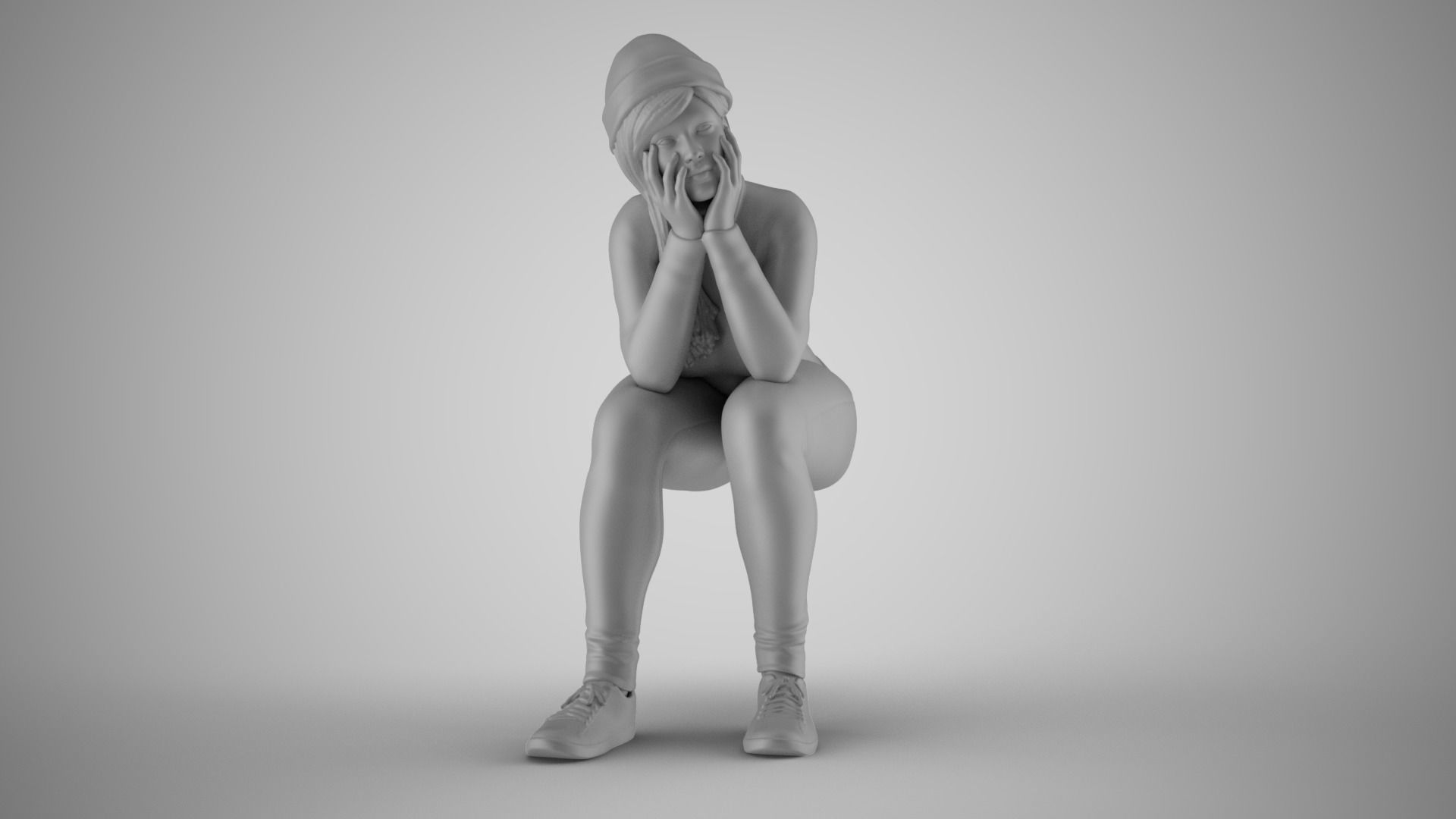 Bored Audience 3D print model_2