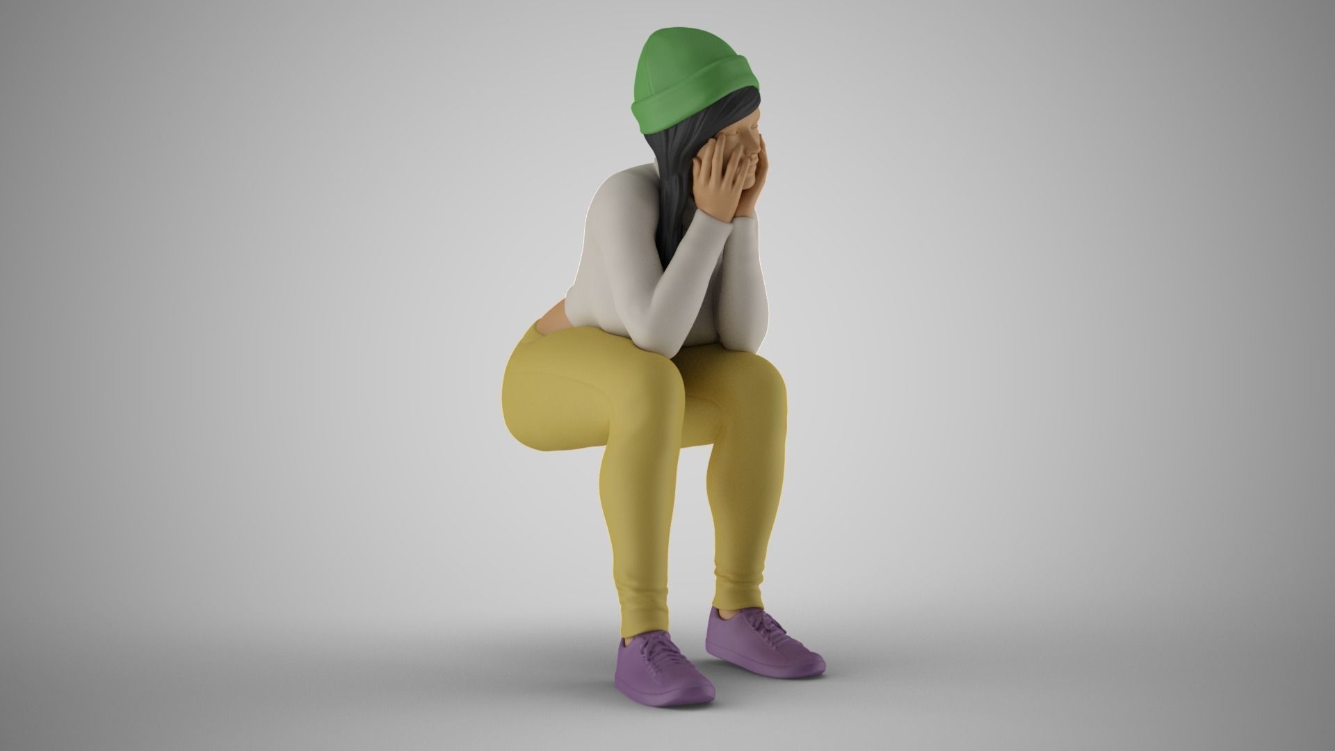 Bored Audience 3D print model_4