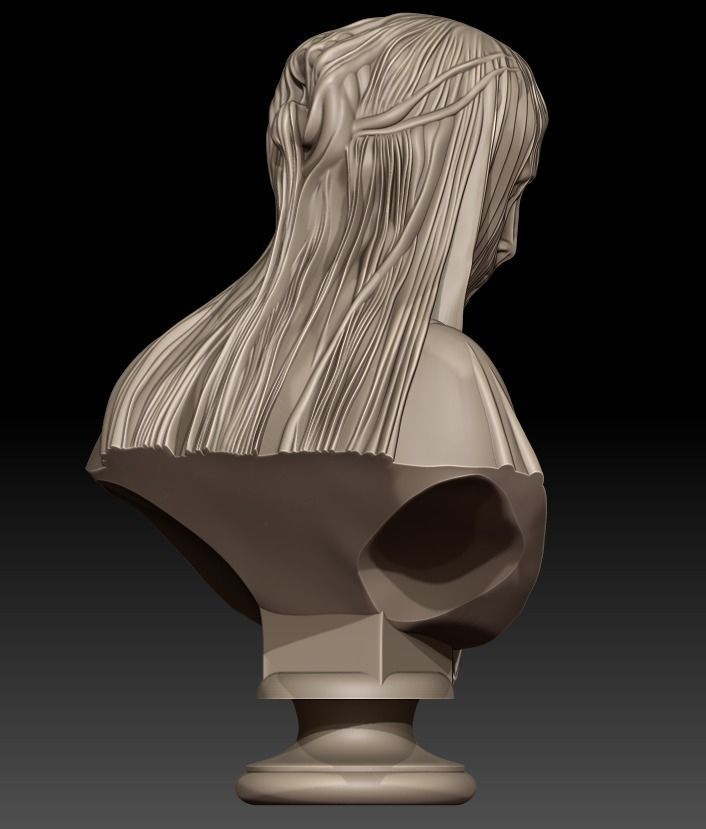 The Veiled woman of Giovanni Battista Lombardi 3D print model 3D print model_28
