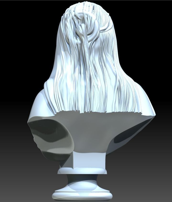 The Veiled woman of Giovanni Battista Lombardi 3D print model 3D print model_18