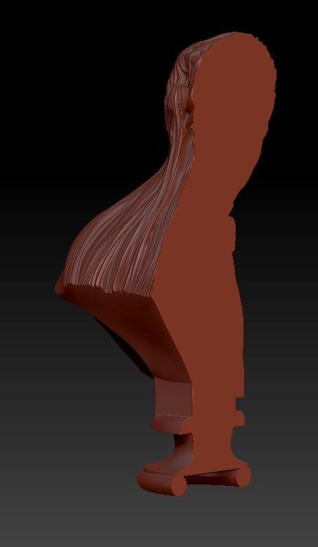 The Veiled woman of Giovanni Battista Lombardi 3D print model 3D print model_32