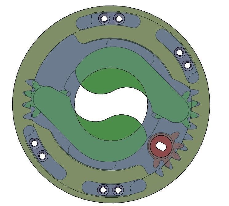 3D Printable Iris mechanism-3DP2BLROD20A 3D print model_2