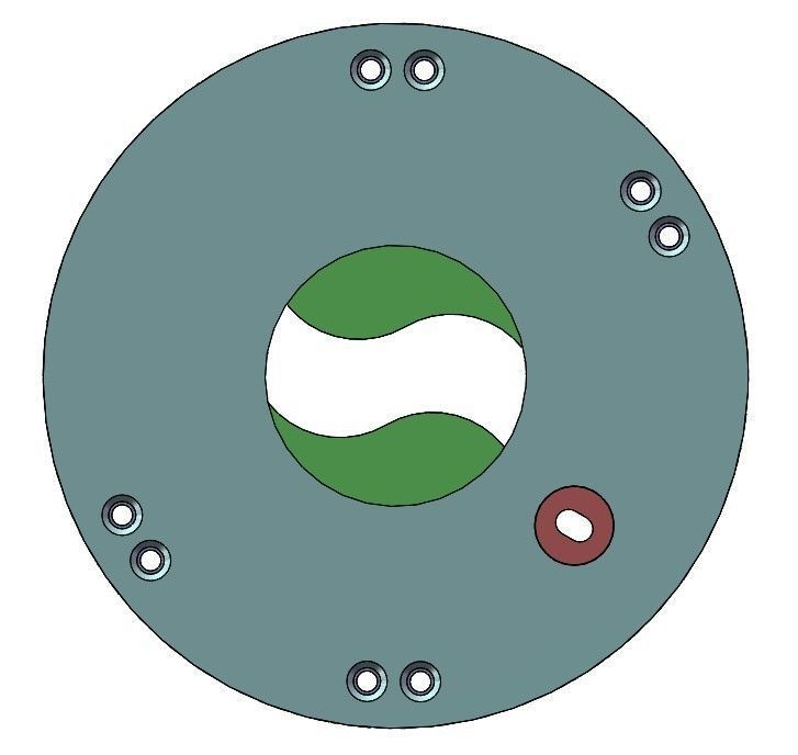 3D Printable Iris mechanism-3DP2BLROD20A 3D print model_3