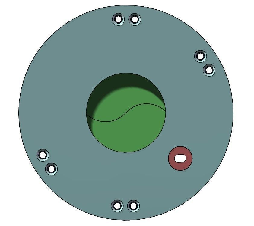 3D Printable Iris mechanism-3DP2BLROD20A 3D print model_11