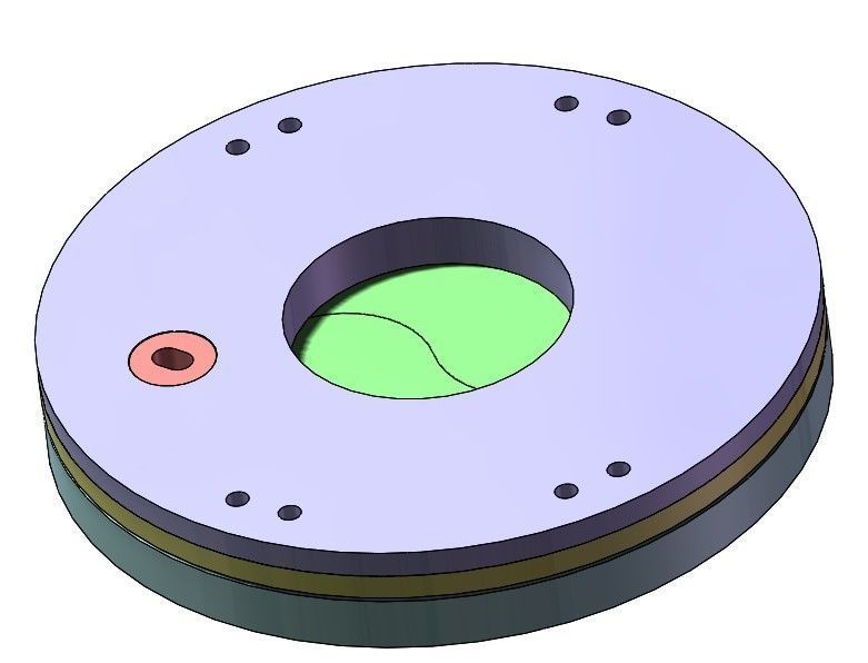 3D Printable Iris mechanism-3DP2BLROD20A 3D print model_13
