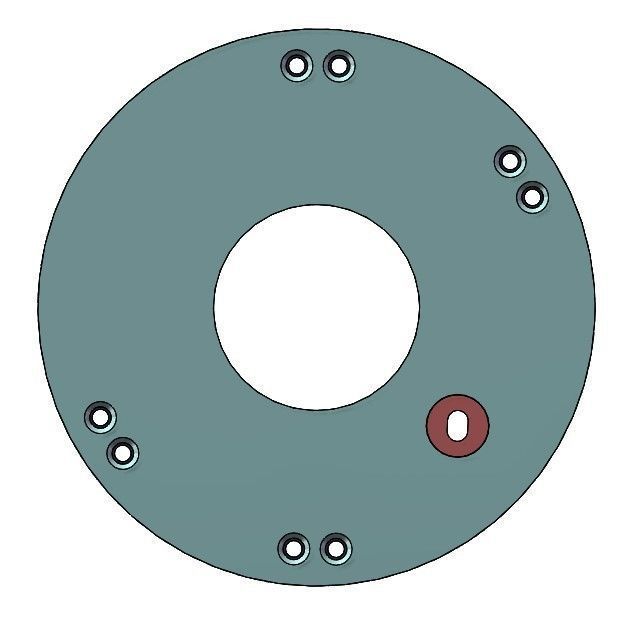 3D Printable Iris mechanism-3DP2BLROD20A 3D print model_14