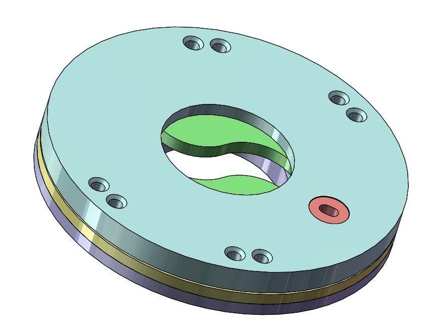 3D Printable Iris mechanism-3DP2BLROD20A 3D print model_8