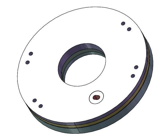 3D Printable Iris mechanism-3DP2BLROD20A 3D print model_5