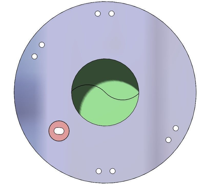 3D Printable Iris mechanism-3DP2BLROD20A 3D print model_12