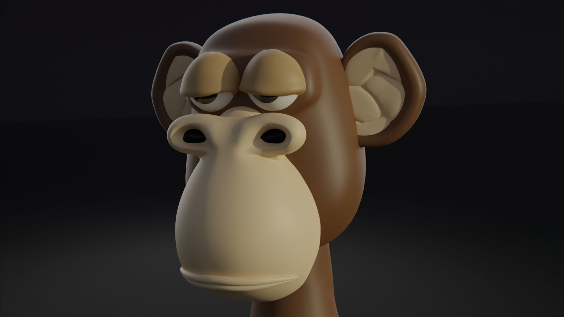 NFT Ape Low-poly 3D model_1