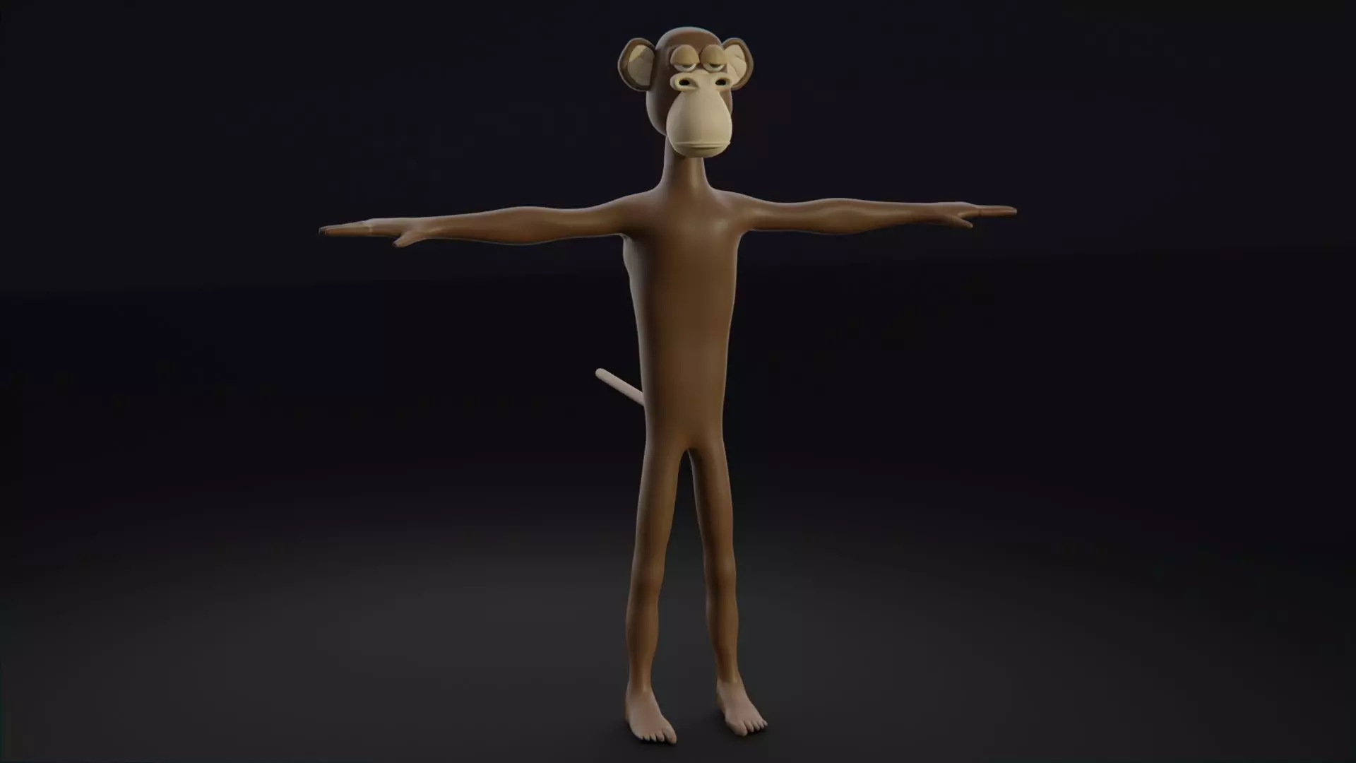 NFT Ape Low-poly 3D model_0
