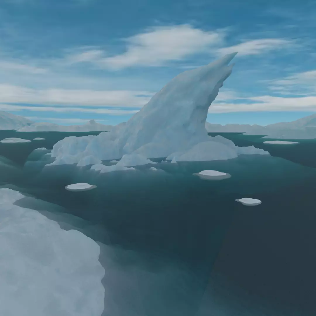 Glacier Iceburg Free 3D model