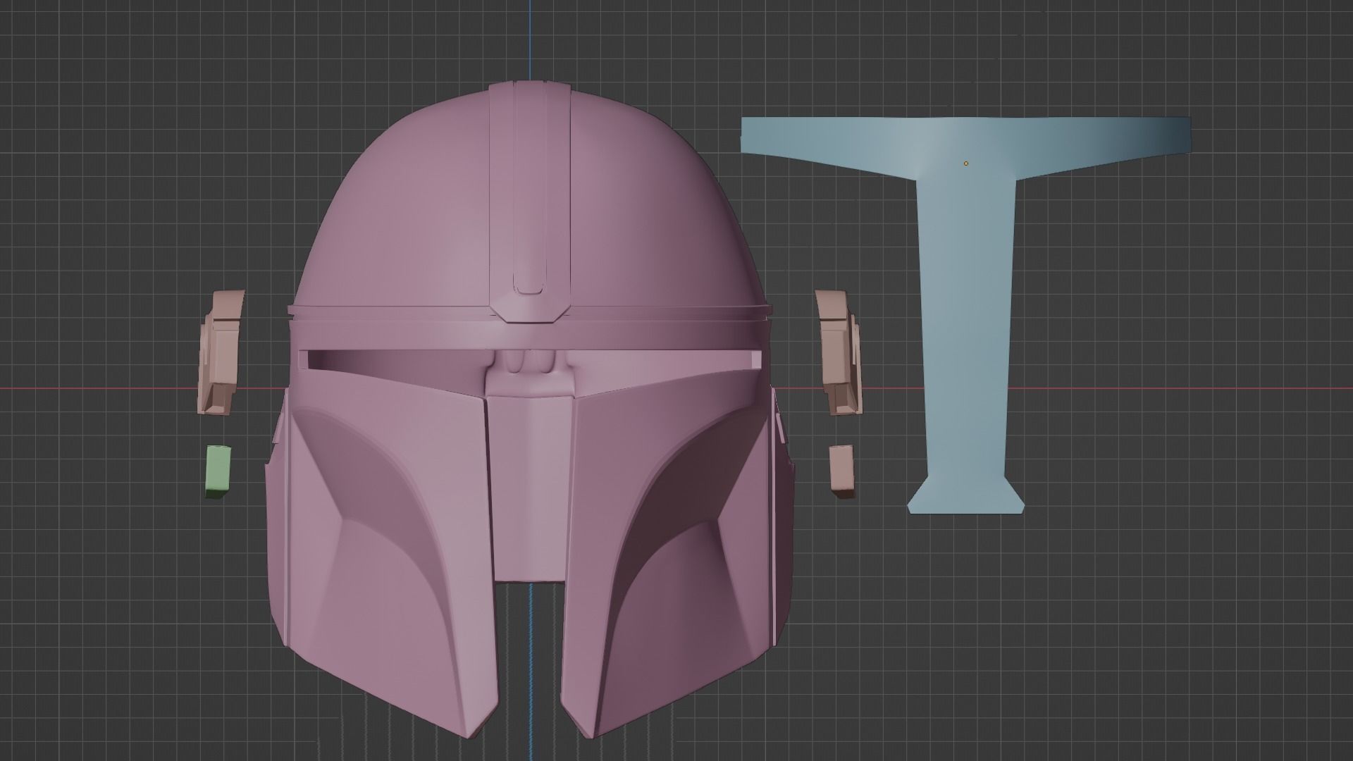 Mandalorian Inspired Helmet 3D print model_5