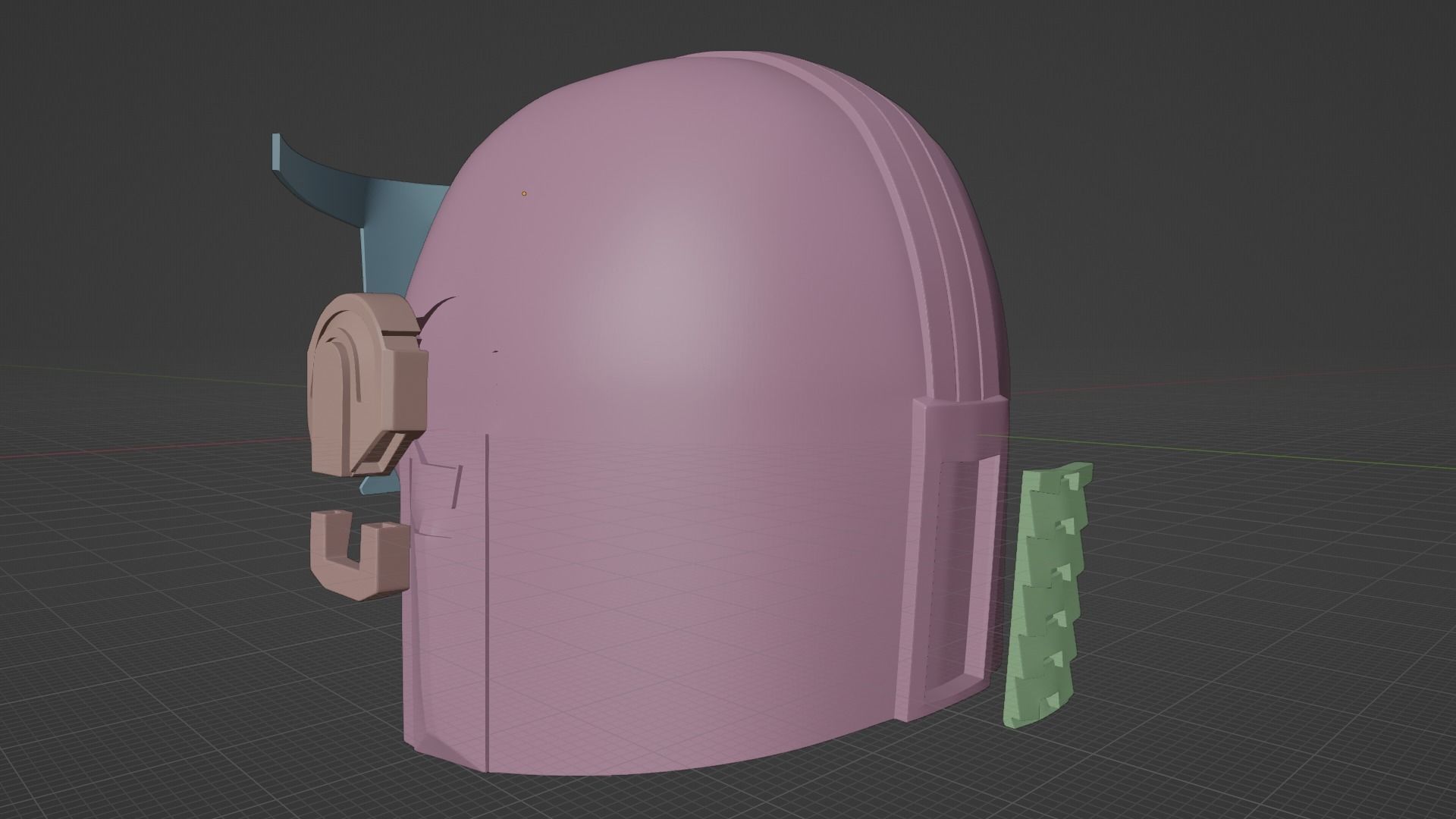 Mandalorian Inspired Helmet 3D print model_8