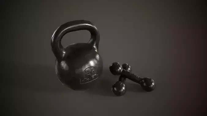 Kettlebell and dumbbell USSR