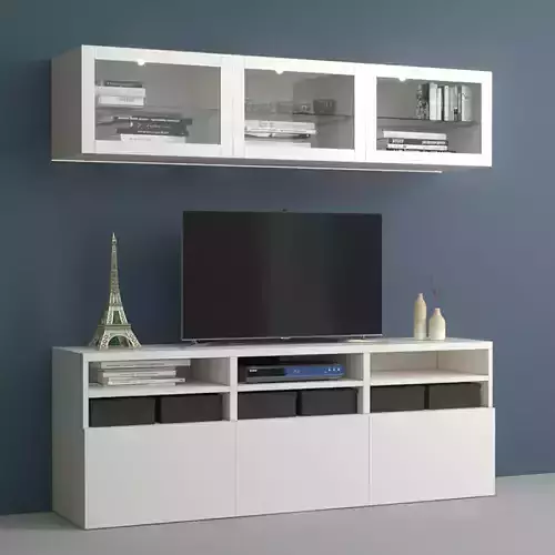 BESTA IKEA TV Free low-poly 3D model