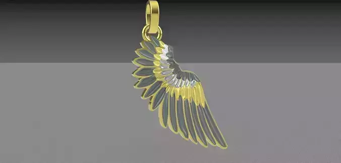 wing pendant with bail 