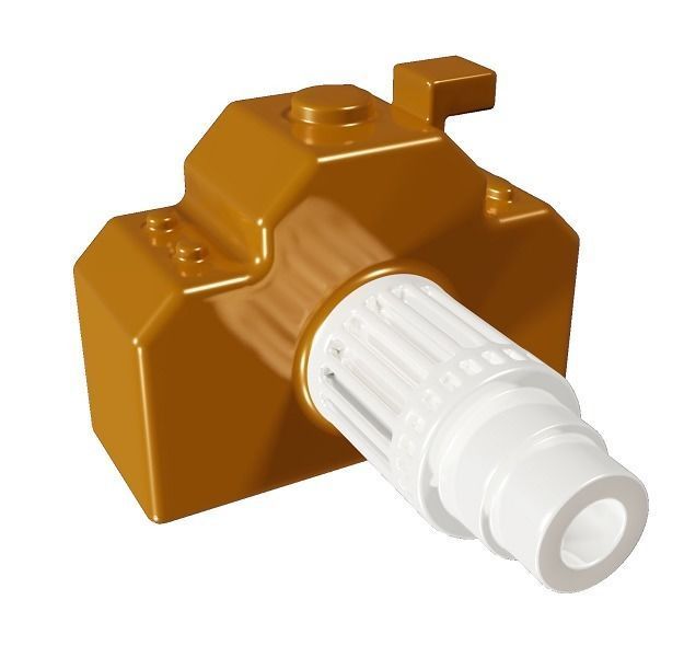 Elegant Digital Camera Low-poly 3D model_1