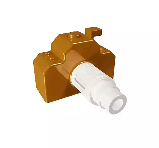 Elegant Digital Camera Low-poly 3D model