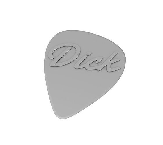 Guitar Dick pick Free 3D print model