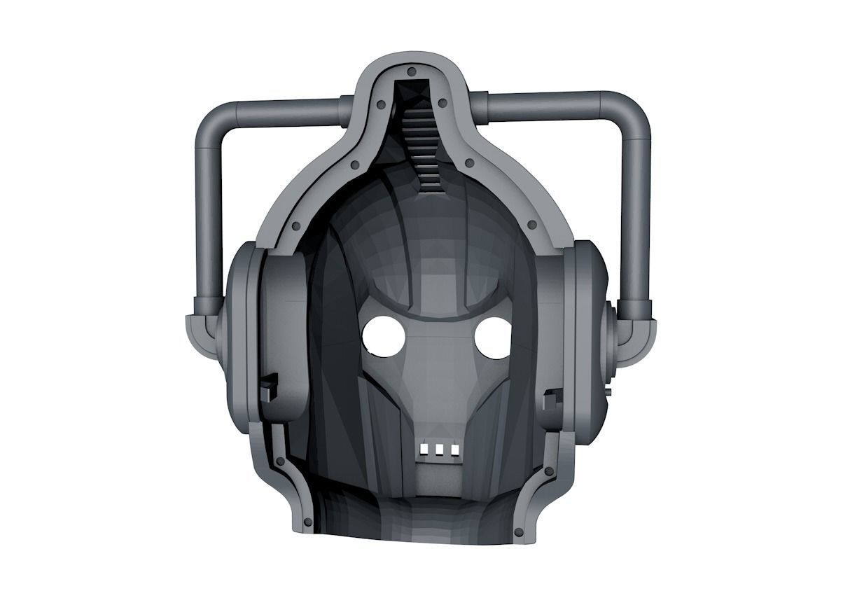 Cyberman - Cyber Leader Helmet 3D print model_30