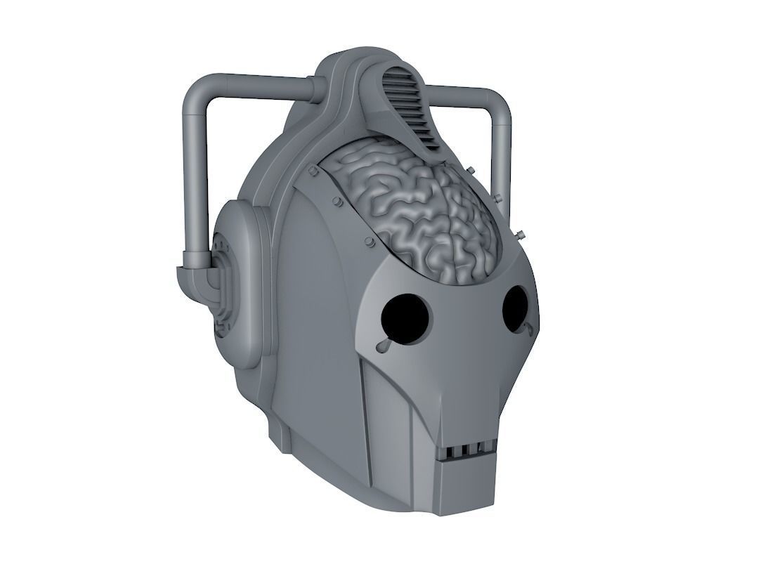 Cyberman - Cyber Leader Helmet 3D print model_18