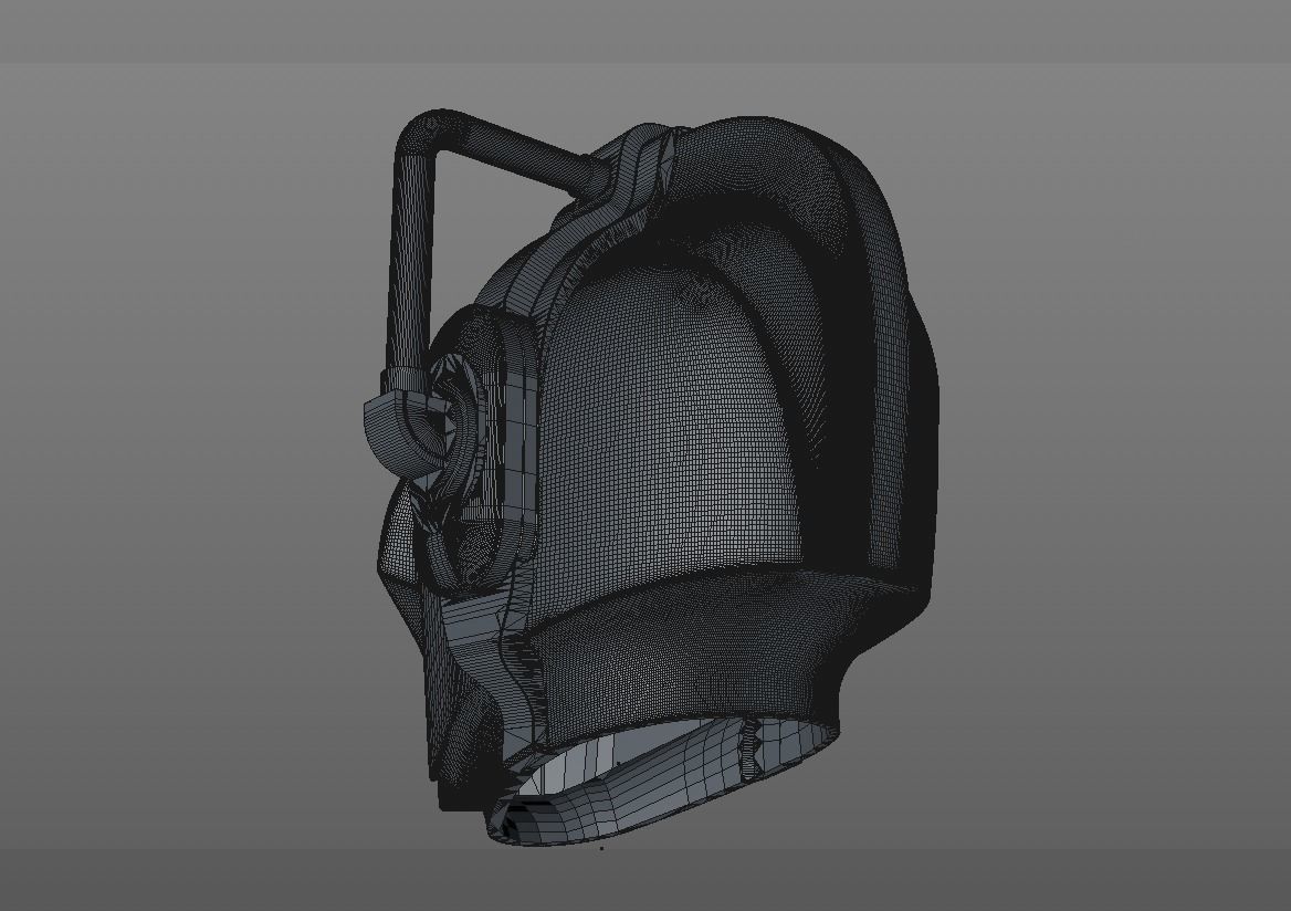 Cyberman - Cyber Leader Helmet 3D print model_5