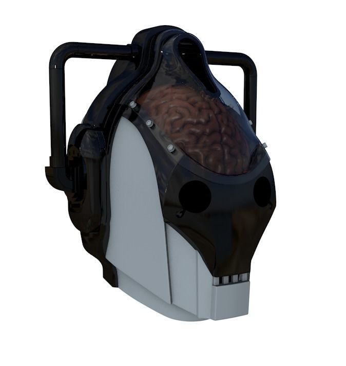 Cyberman - Cyber Leader Helmet 3D print model_27