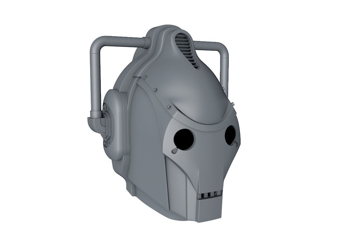 Cyberman - Cyber Leader Helmet 3D print model_17
