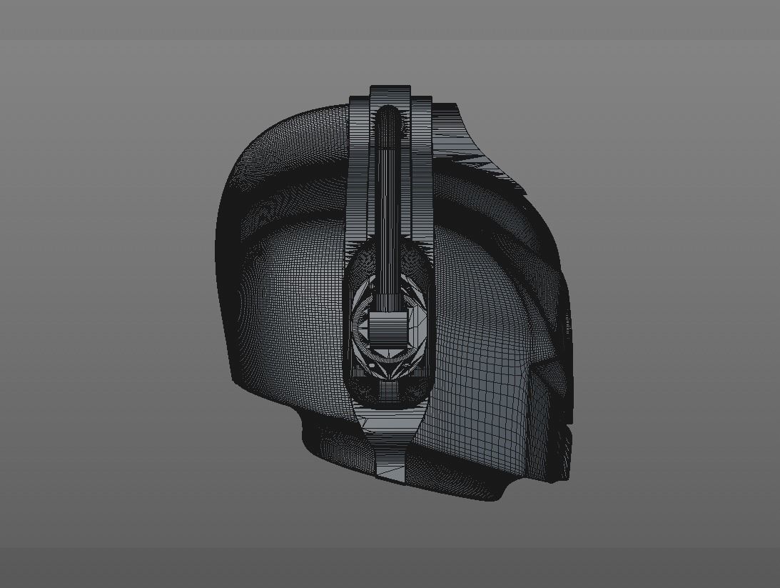 Cyberman - Cyber Leader Helmet 3D print model_3