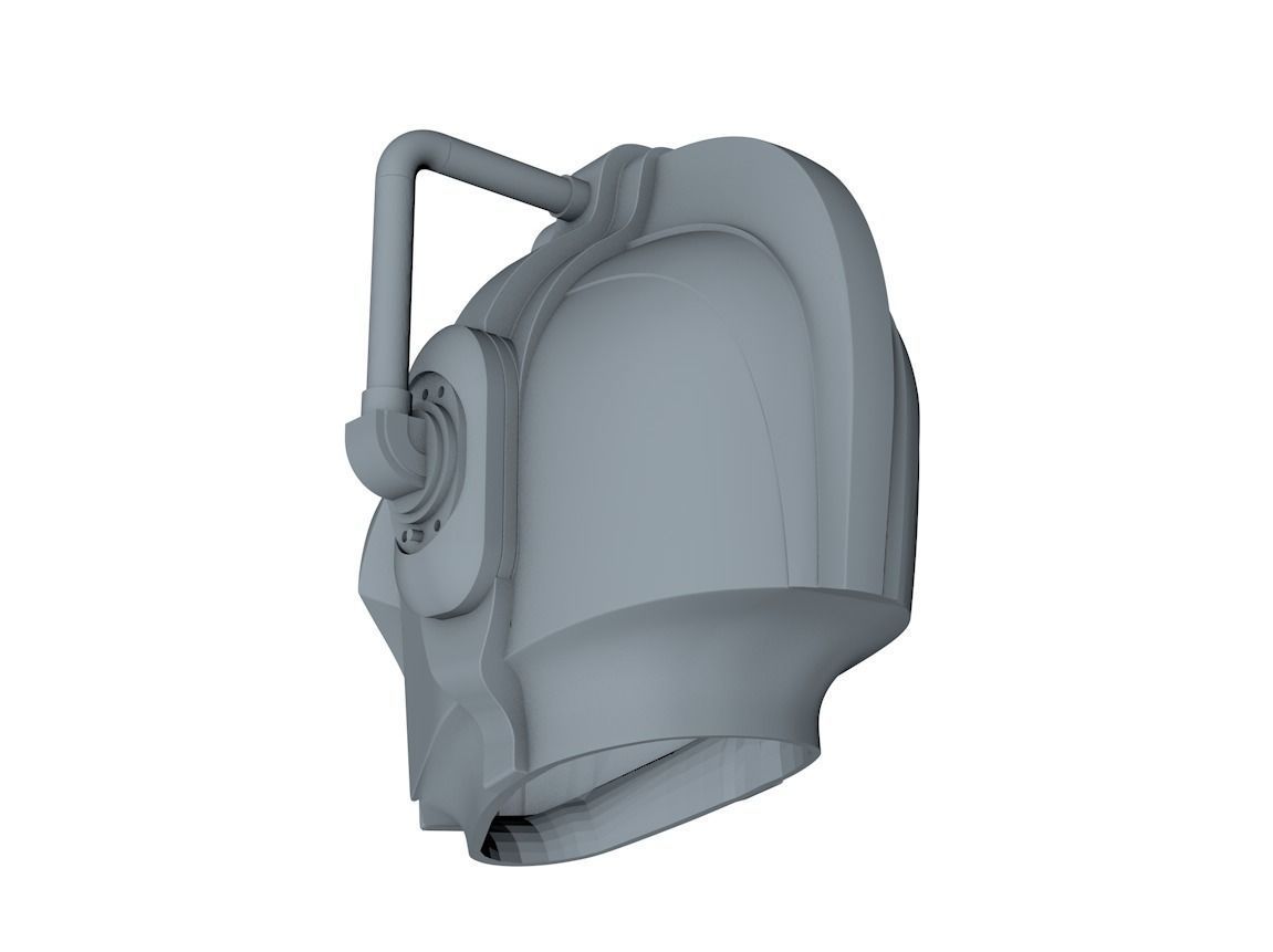Cyberman - Cyber Leader Helmet 3D print model_4