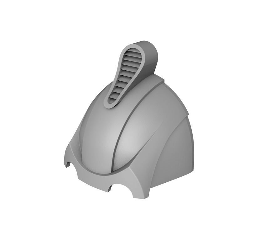 Cyberman - Cyber Leader Helmet 3D print model_8