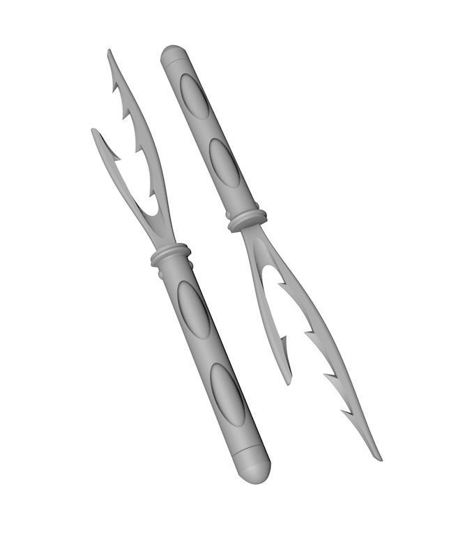 Farscape Charrid Ractor knife 3D print model_3