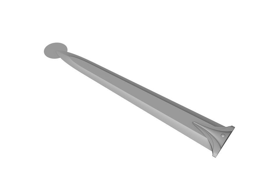 Azrael Knife 3D print model_2